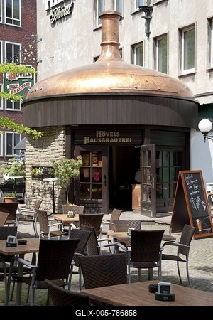 Hoevels Hausbrauerei, brewery, restaurant, beer garden, Dortmund, Ruhr area, North Rhine-Westphalia, Germany, Europe-stock-foto