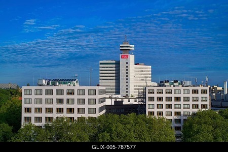 RBB high-rise, Masurenallee, Westend, Charlottenburg, Berlin, Germany-stock-foto
