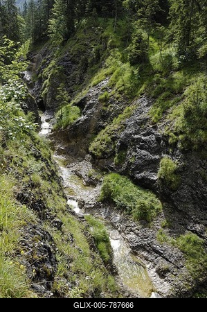 Rote Valepp River near Spitzingsee Lake, Upper Bavaria, Bavaria, Germany, Europe-stock-foto