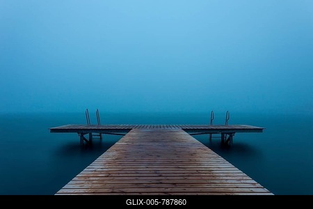 Jetty in Sandvig, Bornholm Island, Baltic Sea, Denmark-stock-foto
