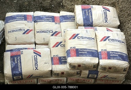 Cement bags-stock-foto