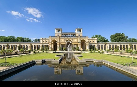 Orangery Palace, Sanssouci Palace Park, Potsdam, Brandenburg, Germany-stock-foto