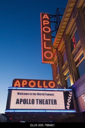 The Apollo Theatre in Harlem, West 125th Street, one of the most famous clubs for African-American pop music, New York City, New York, USA, North America-stock-foto