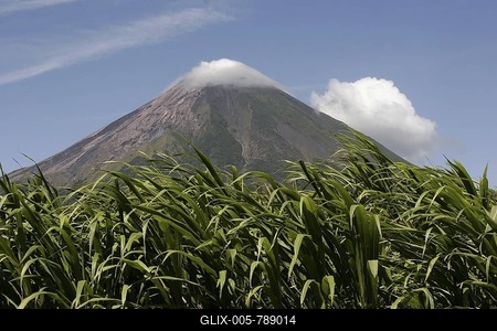 Concepciňn, active volcano on Ometepe Island, Nicaragua, Central America-stock-foto