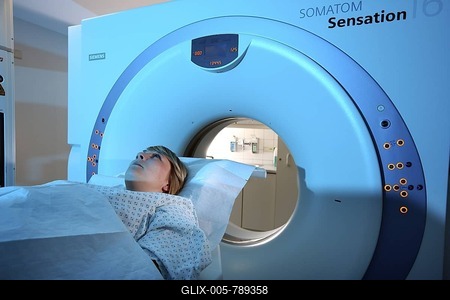 Computer tomography, CT or cat-scan, computer-assisted tomography, hospital, Germany, Europe-stock-foto