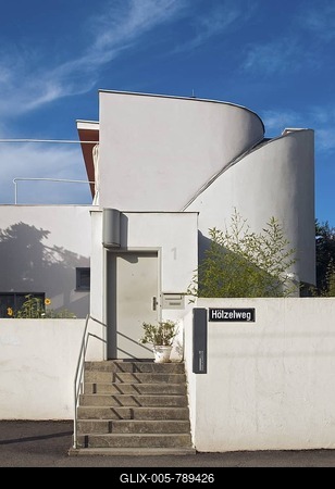 House by Hans Scharoun, at Weissenhofsiedlung, Weissenhof Estate, Stuttgart, Baden-Wuerttemberg, Germany, Europe-stock-foto