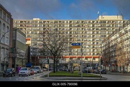 Social housing, Pallasseum residential building, Pallasstraße, Schöneberg, Berlin, Germany-stock-foto