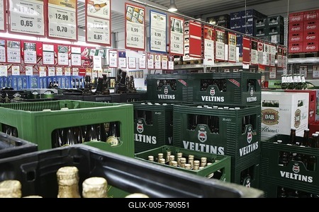 Drinks cash-and-carry, Cologne, Germany-stock-foto
