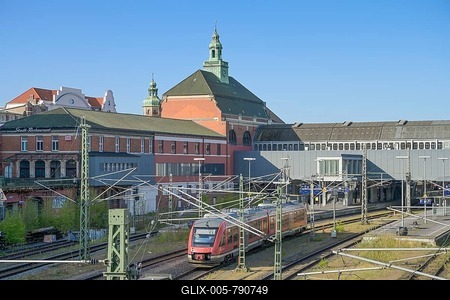 Central Station, Lübeck, Schleswig-Holstein, Germany-stock-foto