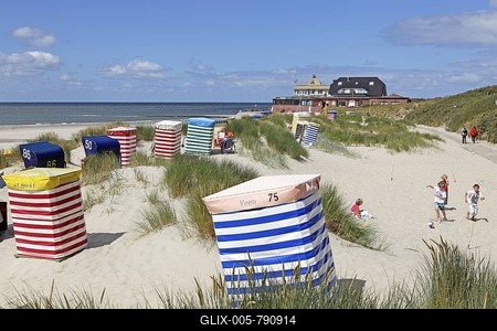 Southern beach, Borkum Island, an East Frisian Island, Eastern Friesland, Lower Saxony, Germany, Europe-stock-foto