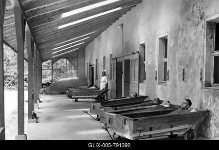 Historic photograph, sanatorium-stock-foto