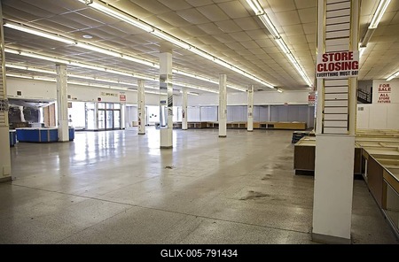 A closed Shoppers World department store, Hamtramck, Michigan, USA-stock-foto
