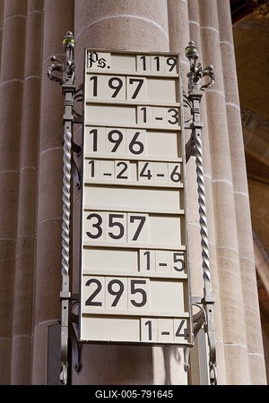 Indicator for hymns in the Marienkirche church, Reutlingen, Swabian Alb, Baden-Wuerttemberg, Germany, Europe-stock-foto