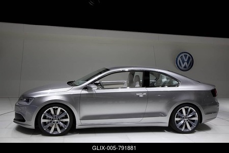 The Volkswagen NCC new concept coupe hybrid on display at the 2010 North American International Auto Show, Detroit, Michigan, USA-stock-foto