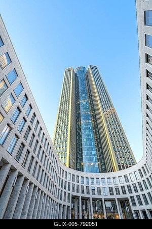 Tower 185, Frankfurt, Germany-stock-foto