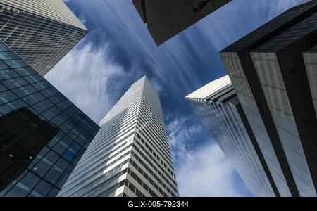Modern architecture, high-rise buildings, Roche Towers, architects Herzog and de Meuron, Basel, Canton of Basel-Stadt, Switzerland-stock-foto