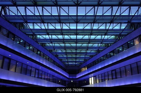 Neon lights, main station Zug, Switzerland-stock-foto