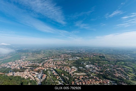 View of San Marino, Italy-stock-foto