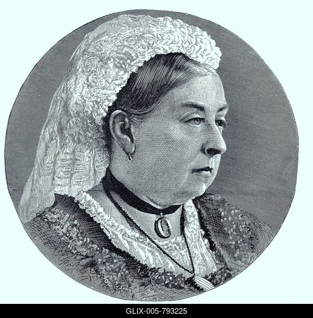 Victoria, born Princess Alexandrina Victoria of Kent, 24 May 1819, 22 January 1901, Victoria, Queen of the United Kingdom of Great Britain and Ireland from 1837 to 1901, digitally restored reproduction of a 19th century original, exact original date not known-stock-foto