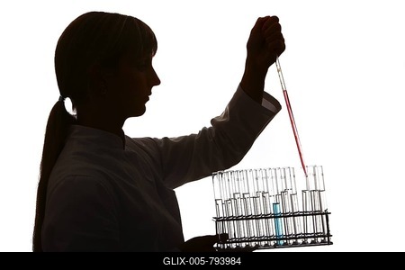 Chemistry laboratory, lab technician at work-stock-foto
