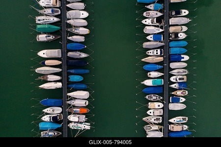 Sailboats in the harbour, Lake Constance, Kreuzlingen, Thurgau, Switzerland-stock-foto