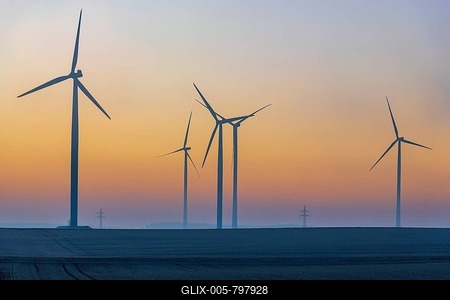 Wind turbine, Baden-Württemberg, Germany-stock-foto