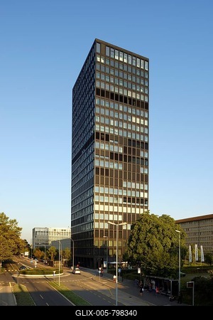 The Park-Tower, high rise, Zug, Switzerland-stock-foto