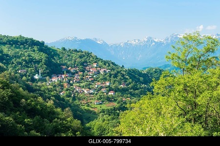 Bradina, Mountain village near Sarajevo, Bosnia and Herzegovina-stock-foto