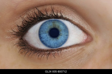 Close-up of an eye, light blue iris-stock-foto