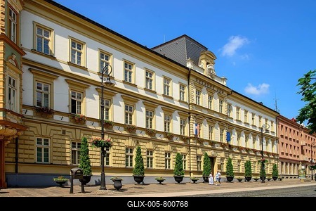Courthouse, Old Town, Kosice, former Kaschau, Slovakia-stock-foto