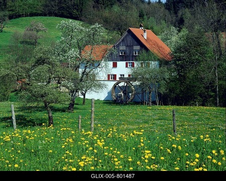Hagmühle, a former water mill, Wangen, Baden-Württemberg, Germany-stock-foto