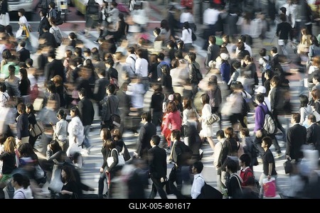 Shibuya pedestrian crossing, the world's busiest pedestrian crosswalk, Shibuya district, Tokyo, Japan, Asia-stock-foto