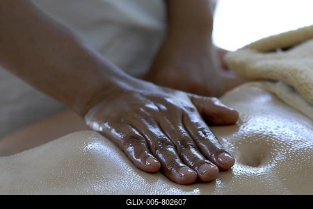 Ayurveda treatment with sesame oil in the spa, Devigarh Palace Hotel, near Udaipur, Rajasthan, India, Asia-stock-foto