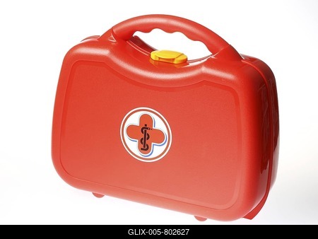Doctor kit for children, toy-stock-foto