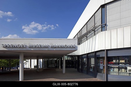 The Sprengel Museum Hannover of modern art in Hanover, Lower Saxony, Germany-stock-foto