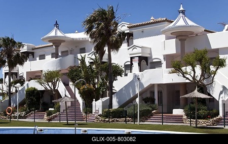 Apartment complex in Andalusia, Spain, Europe-stock-foto