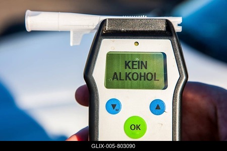 Alcohol testing equipment, Germany-stock-foto
