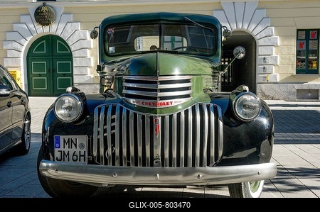 Oldtimer CHEVROLET 3100 Pickup Truck, construction year 1946, Bavaria, Germany-stock-foto