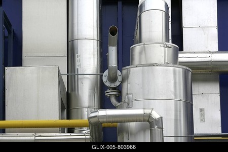 DEU Germany : Gas power station detail. |-stock-foto