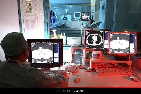 Computer tomography, CT or cat-scan, computer-assisted tomography, hospital, Germany, Europe-stock-foto