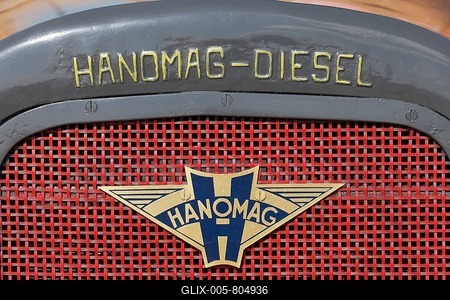 Hanomag RL 20 from 1939 with Hanomag Diesel brand emblem, Germany-stock-foto