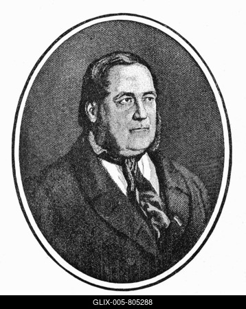 Adalbert Stifter, 1805 to 1868, writer, painter, portrait, reproduction-stock-foto