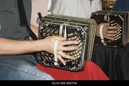 Bandoneon, San Telmo, Buenos Aires, Argentina-stock-foto