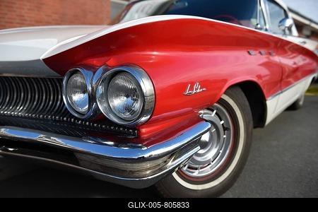 Buick Le Sabre 1960, at a classic car meeting in Büsum, Germany-stock-foto