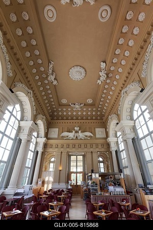 Café in the Gloriette, Schönbrunn Palace, Hietzing, Vienna, Austria-stock-foto