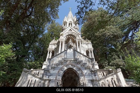Capella Ottone by M. A. Crotta, 1898, Monumental cemetery Staglieno, Genoa, Liguria, Italy-stock-foto