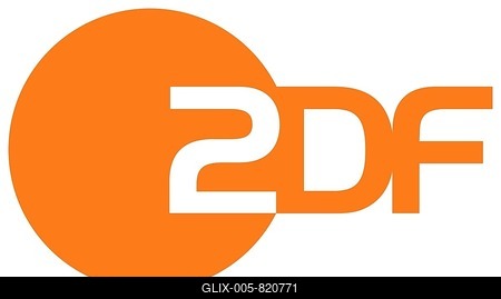 Logo ZDF, Second German Television, television station, white background-stock-foto