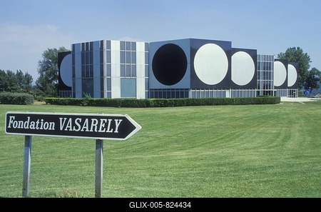 Fondation Vasarely, Victor Vasarely, art museum, Aix-en-Provence, Provence, France, Europe-stock-foto