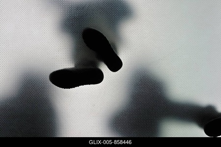 Anonymous person from below-stock-foto