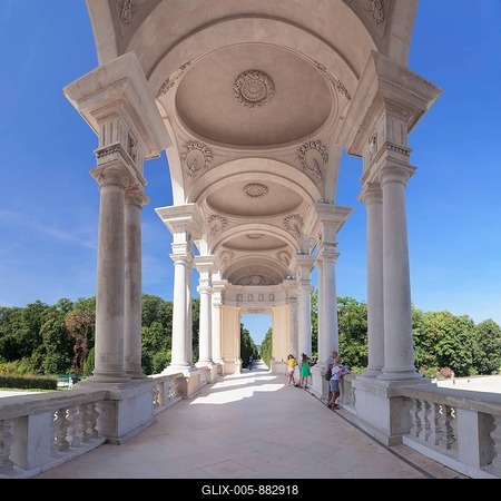 Gloriette, Schönbrunn Palace, UNESCO World Heritage Site, Vienna, Austria-stock-foto